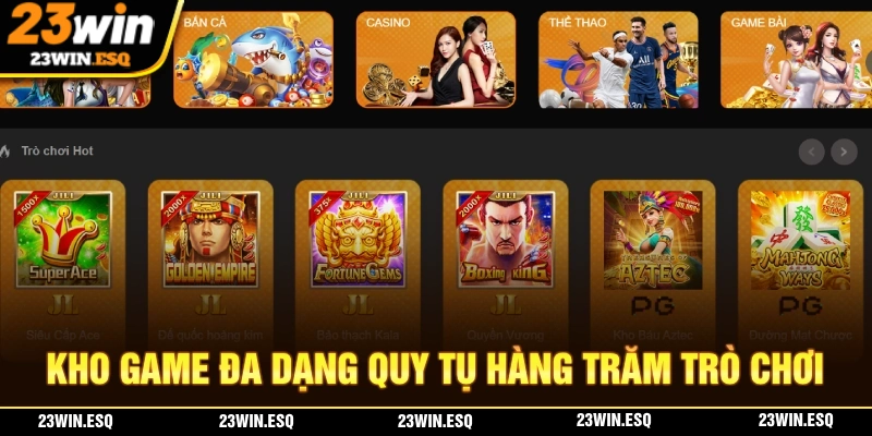 23WIN🎖️Trang Chủ 23 WIN Chính Thức - Link Đăng Ký +58K 15 Nhà cái sở hữu kho game đa dạng với hàng trăm trò chơi hấp dẫn